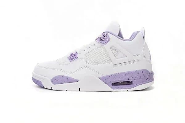 Air Jordan 4 Bred — US5.5=UK3=EUR36→US14=UK13=EUR48.5 · 紫色