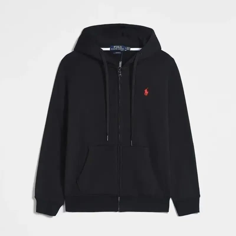 Polo Ralph Lauren Full-Zip Hoodie Classic Fit — 黑色常规款【小红马】开衫卫衣
