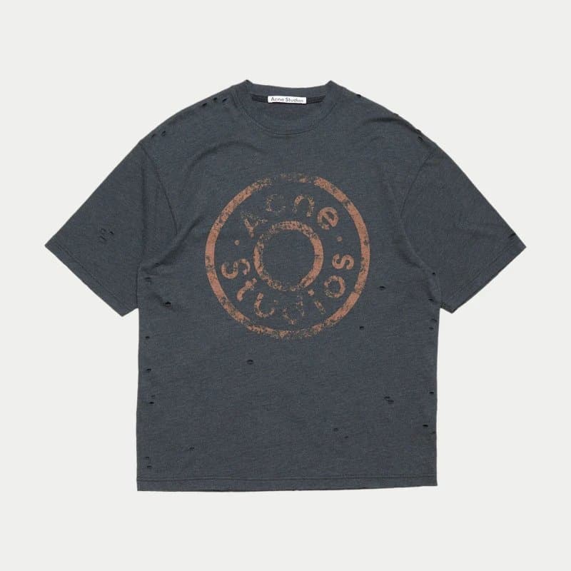 Acne Studios Logo T-Shirt Script Logo — 劳伦彩黑(AC908041)