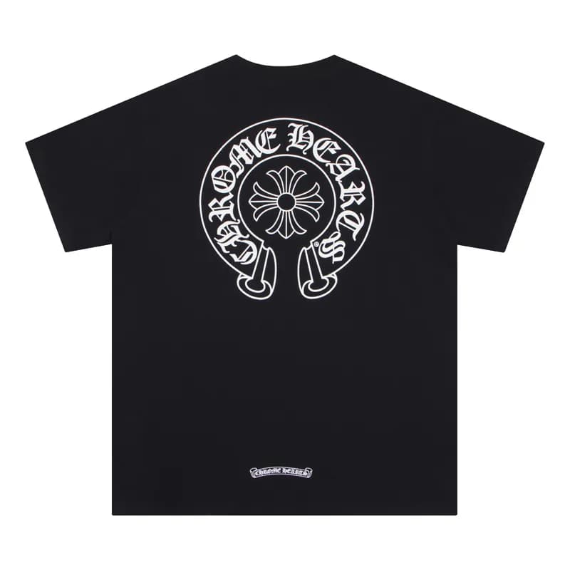 Chrome Hearts Graphic Tee Cross Motif Print — 6012黑 夜光