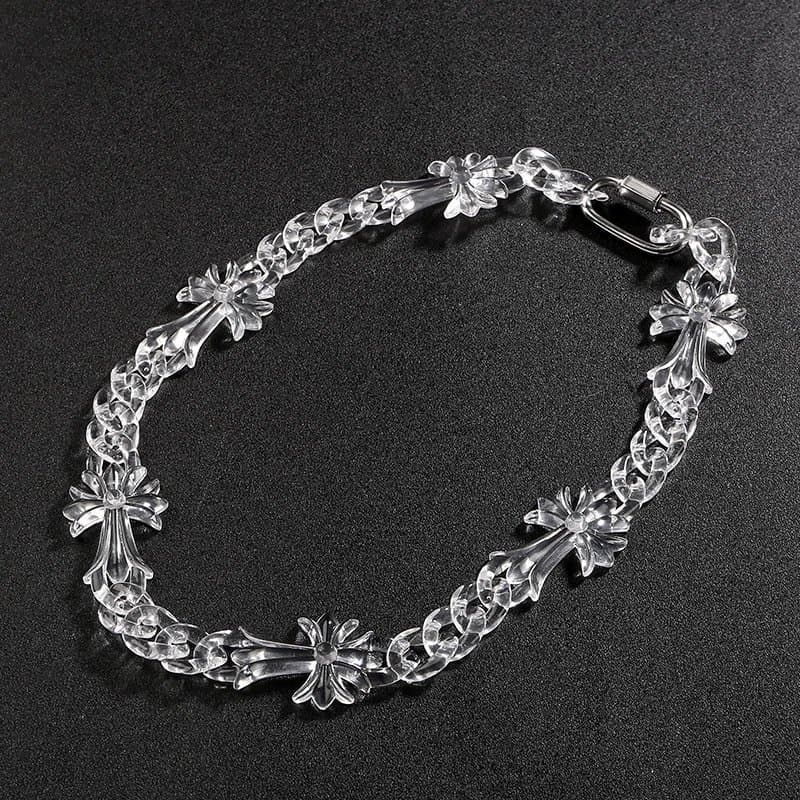 Chrome Hearts Barbed Wire Necklace Transparent Acrylic — MM-08