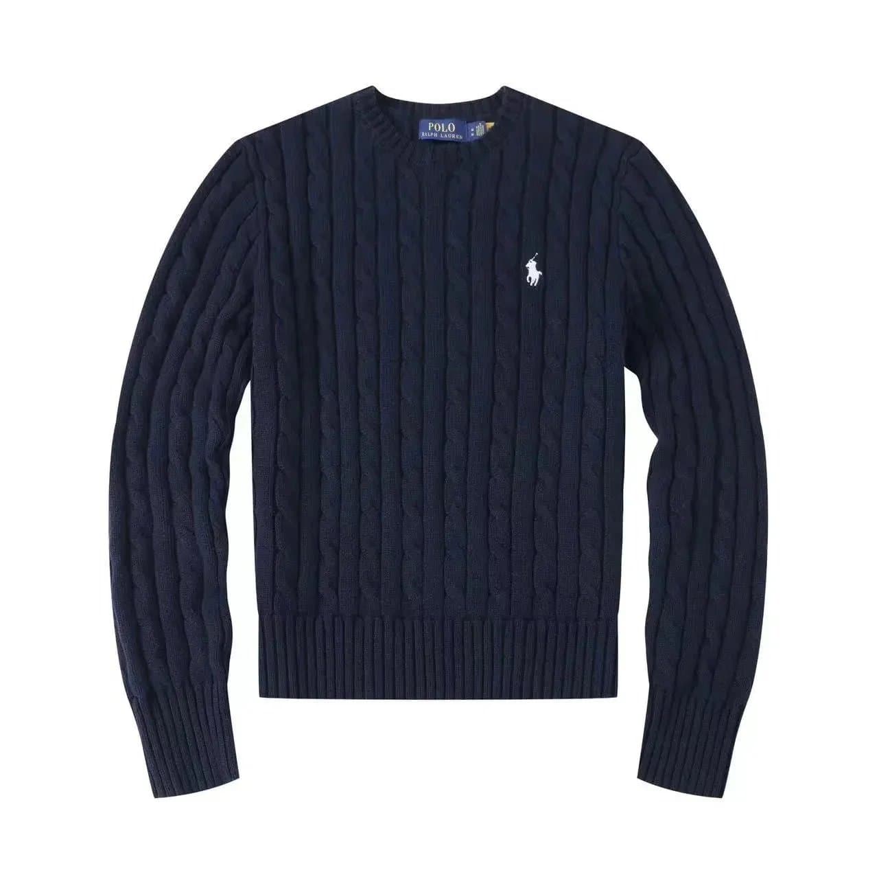 Polo Ralph Lauren Cable Knit Sweater Classic Cable — 女款宝蓝色