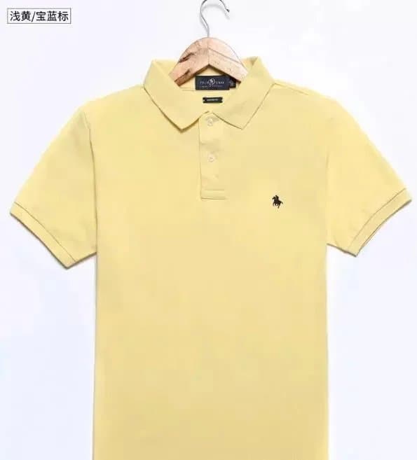 Polo Ralph Lauren Polo Shirt Heather Grey — 浅黄色