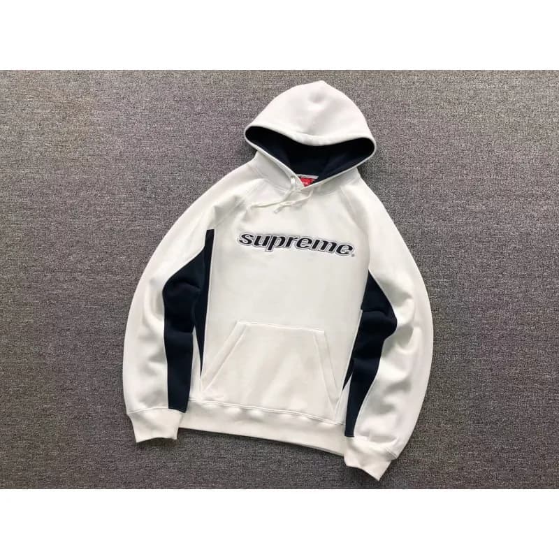 Supreme Straight Fit Jeans Light Wash — E576#分割拼色黑色