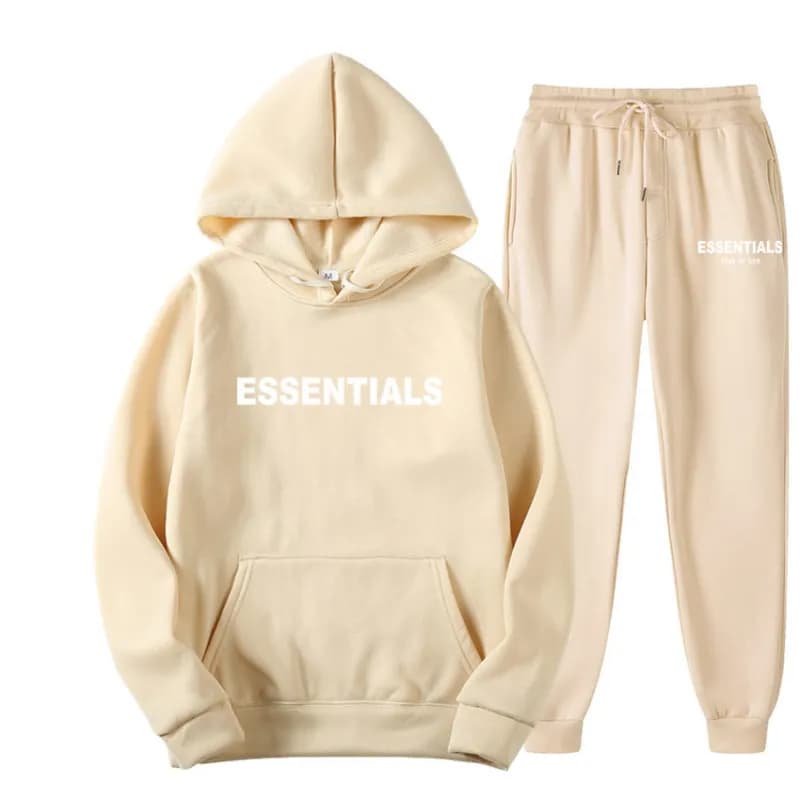 Fear of God Essentials Hoodie and Joggers Set Essentials Logo — 8