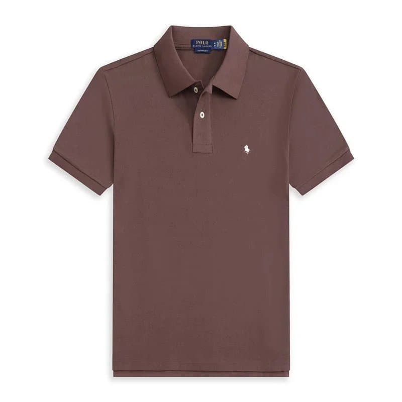 Polo Ralph Lauren Polo Shirt Heather Grey — 咖啡色
