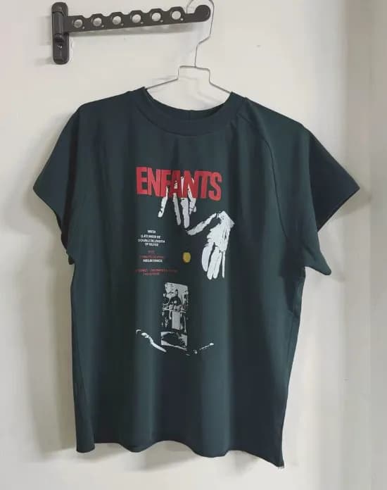Off-White Long-Sleeve Tee Eternity and Time Print — 663