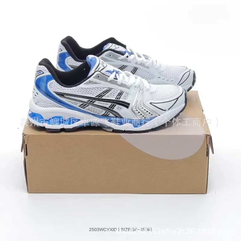 Asics Gel-Kayano 14 White/Blue/Black