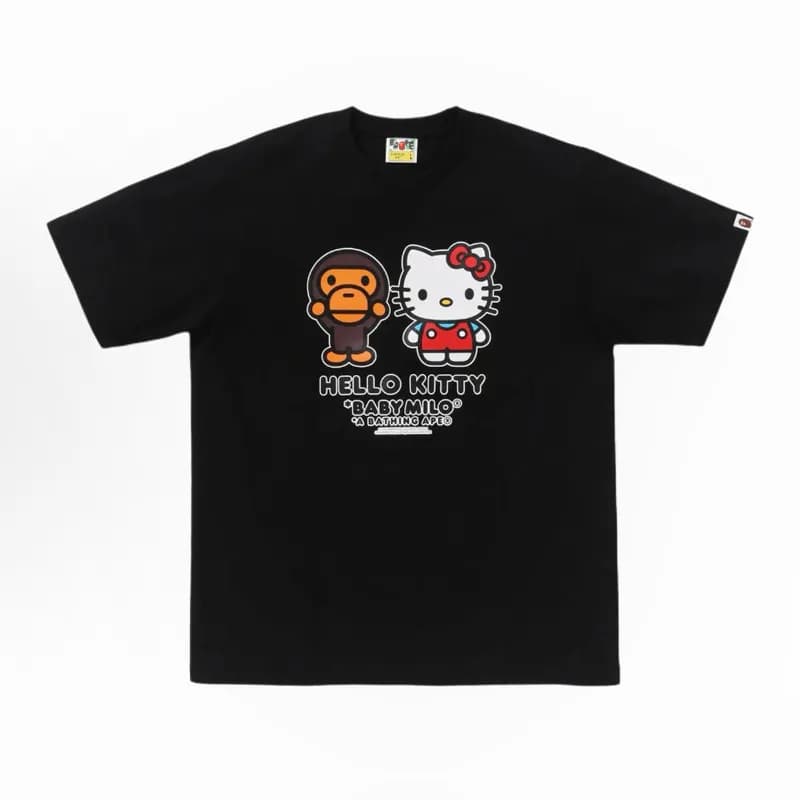 BAPE Graphic T-Shirt Hello Kitty x Baby Milo — 1011 black