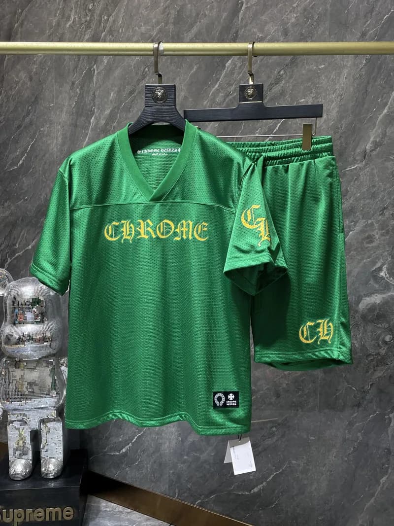 Chrome Hearts Mesh Jersey Set Chrome Logo