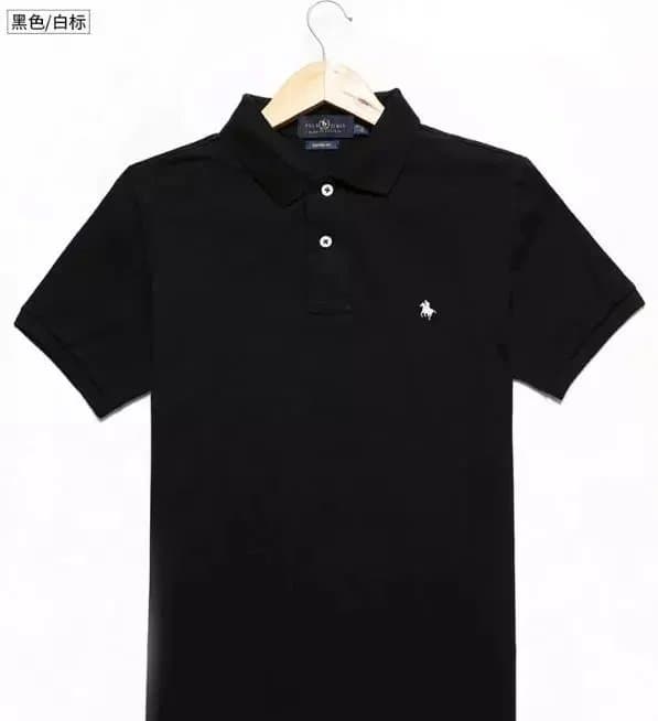 Polo Ralph Lauren Polo Shirt Heather Grey — 黑色白标