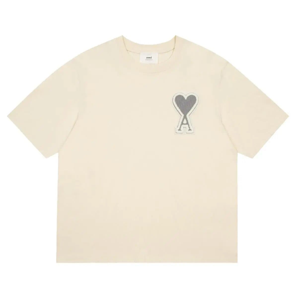AMI Paris Logo T-Shirt Heart A Patch — 8