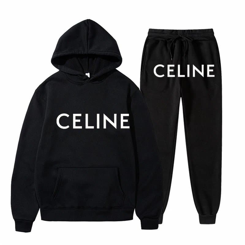 Celine Logo Joggers White Logo — 2
