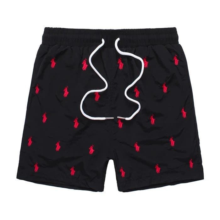 Polo Ralph Lauren Swim Trunks Colorblock — S-062黑色红标