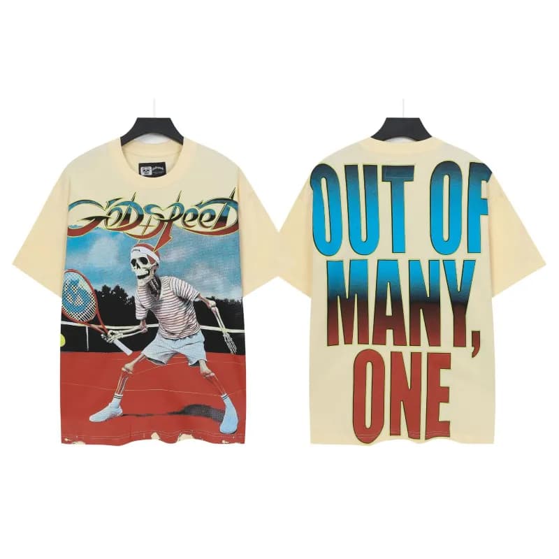 Gallery Dept. Graphic Tee Skeleton Column Print — 5338杏色