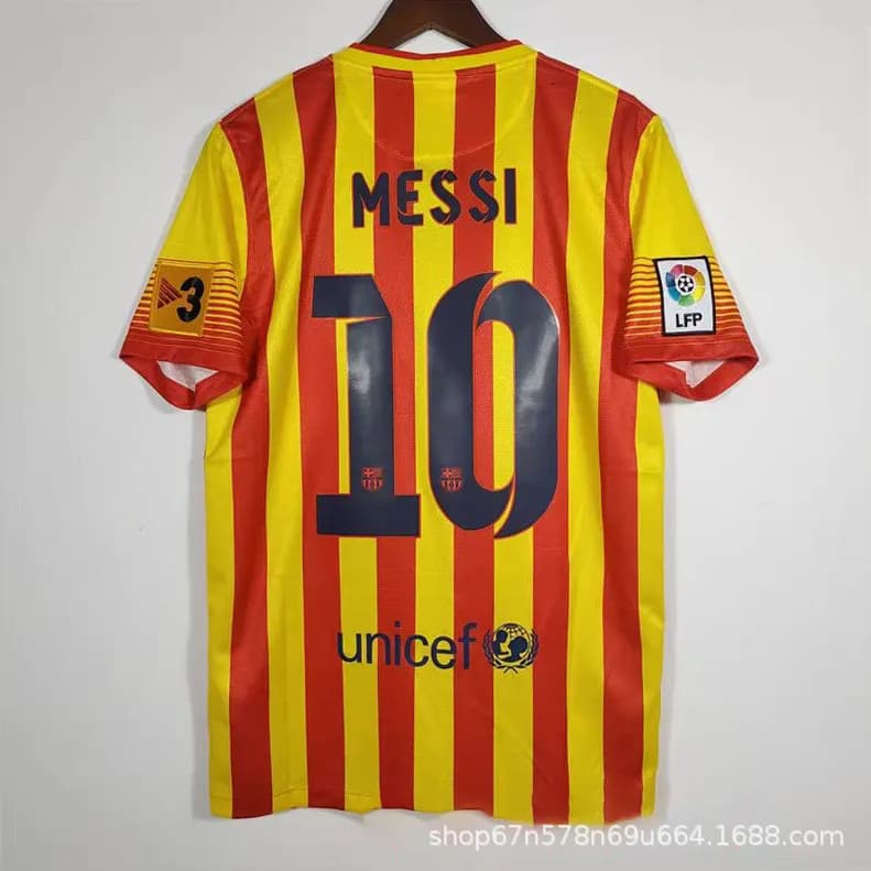 Home Jersey Messi 10 — 1314巴萨客场 定制10号