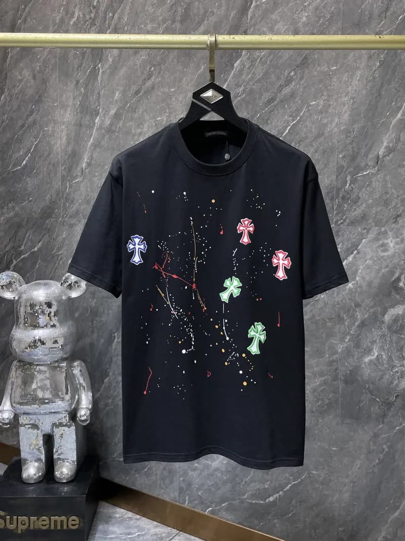 Chrome Hearts Star Tee Studded Star Print — Black 8965