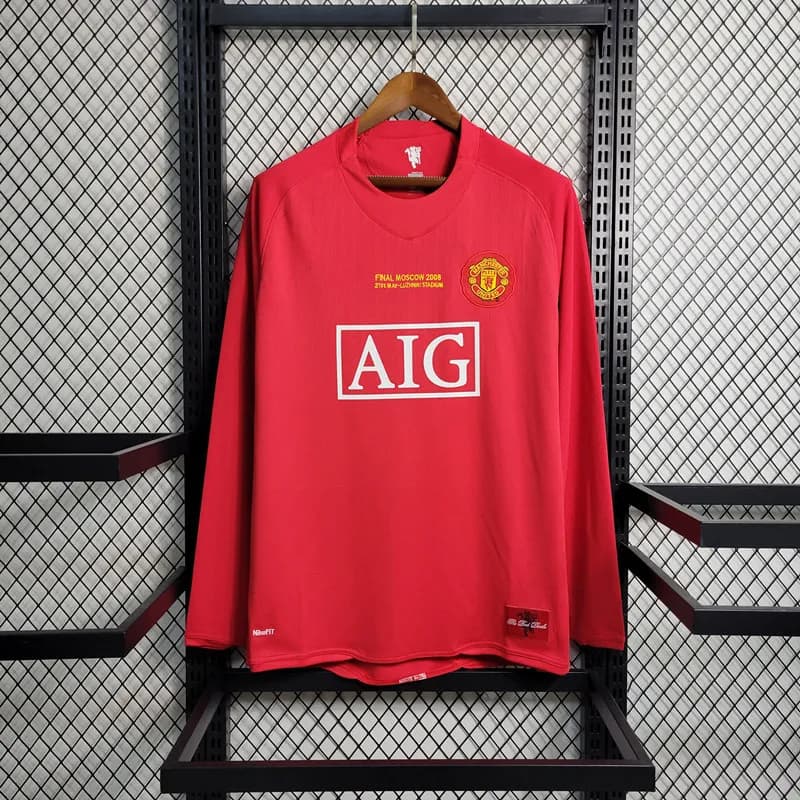 2008 UEFA Champions League Final Jersey AIG Sponsor