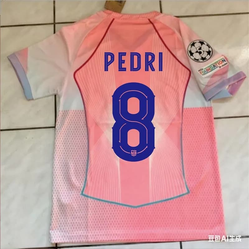 Nike Football Jersey F. De Jong #21 — No. 8 pedri + champions league medal