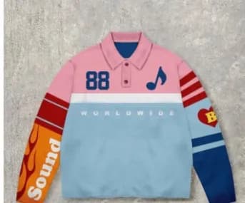 BAPE Polo Shirt N.Y.C. Pennant Stripe — 12