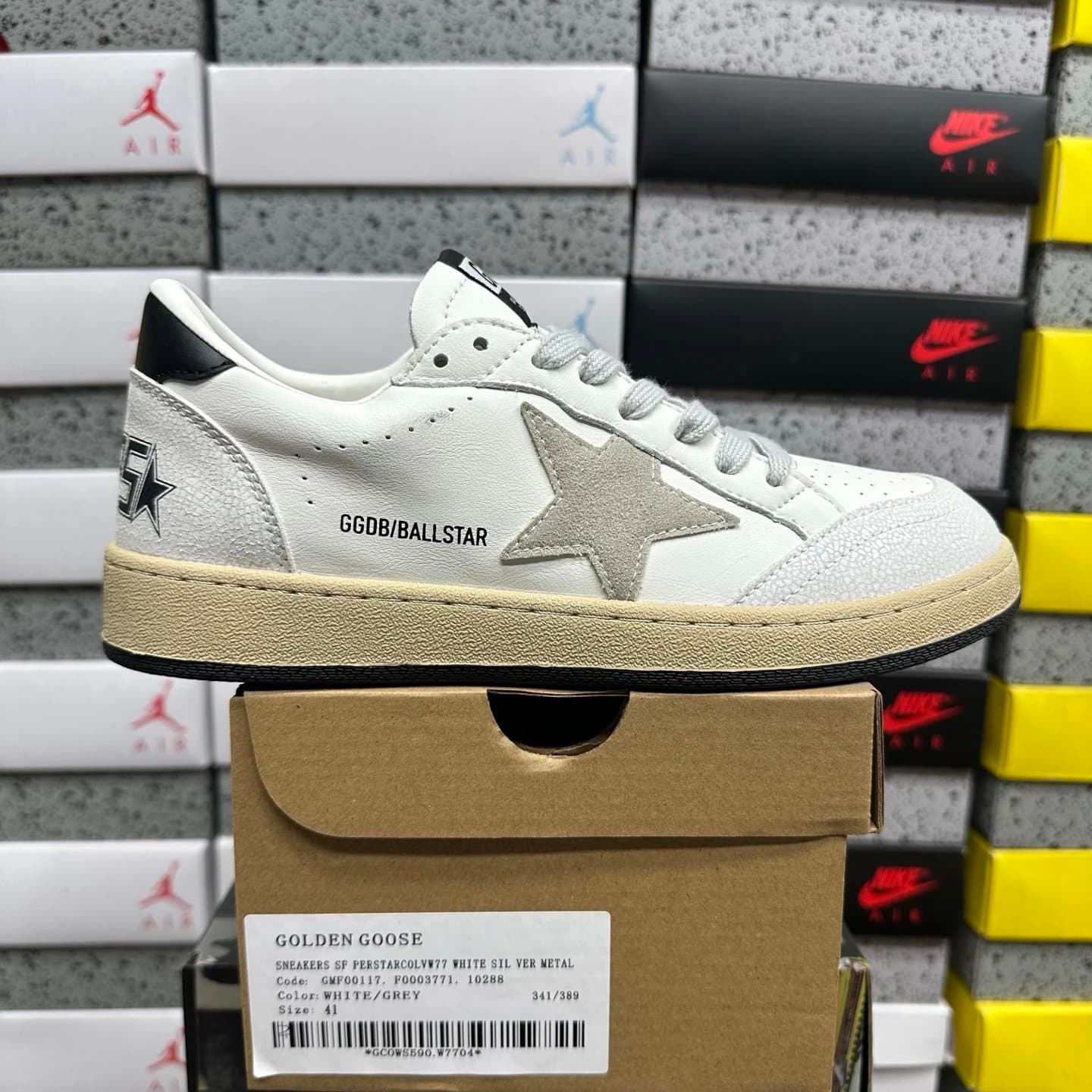 Golden Goose Ballstar Silver Glitter Star — BD版本 · 10288 -灰星星