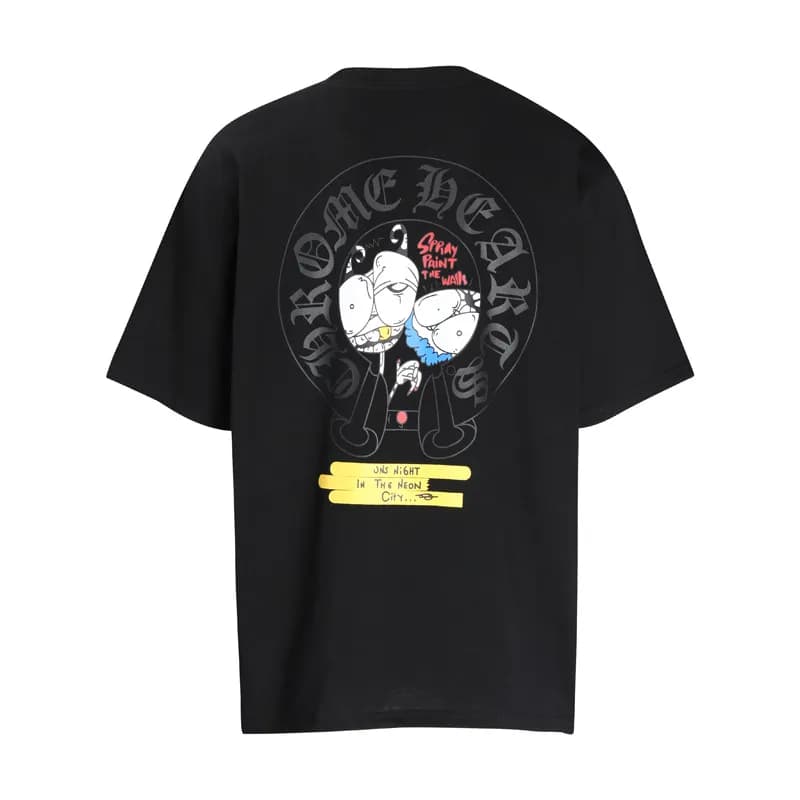 Chrome Hearts Graphic Tee Cross Motif Print — 6054黑