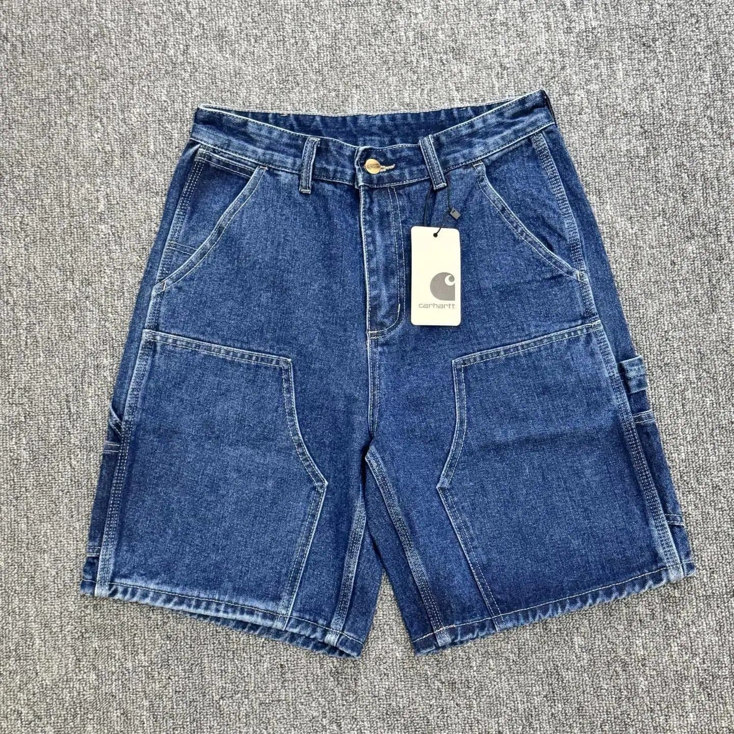 BAPE Denim Shorts Ape Head Logo — 6618蓝色