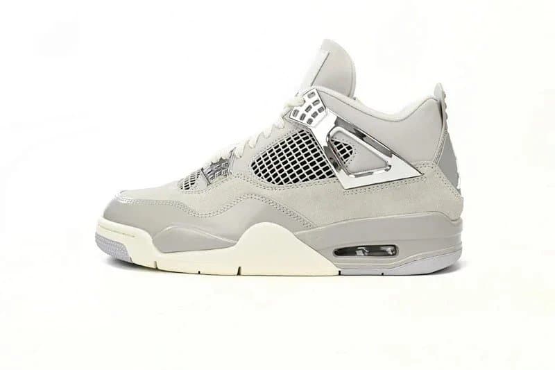Air Jordan 4 Bred — US5.5=UK3=EUR36→US14=UK13=EUR48.5 · 电镀银