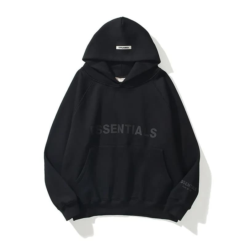 Fear of God Essentials Jogger Essentials Logo — 3 黑色双层帽
