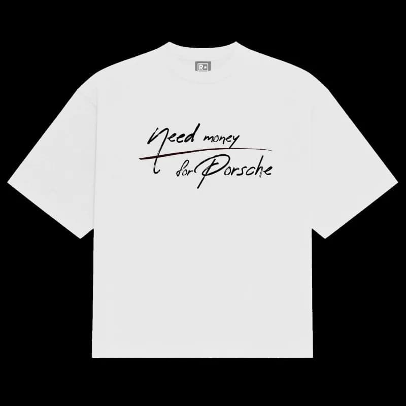 Rhude Porsche Graphic Tee Classic Back Print — TX4HY0MC