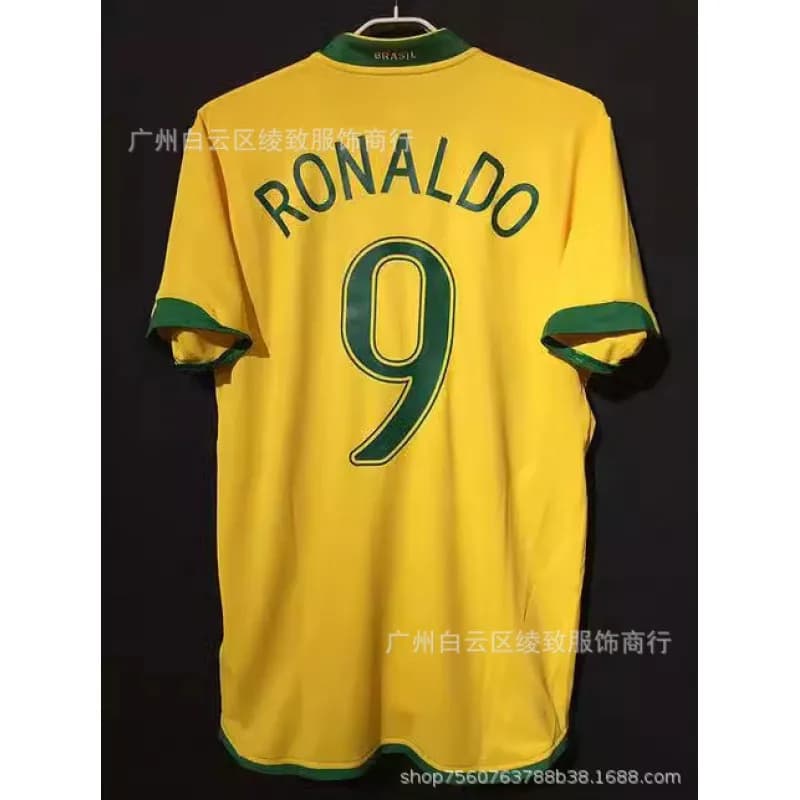 Nike Team Brasil Jersey CBF Crest — 2006主场定制9号球星