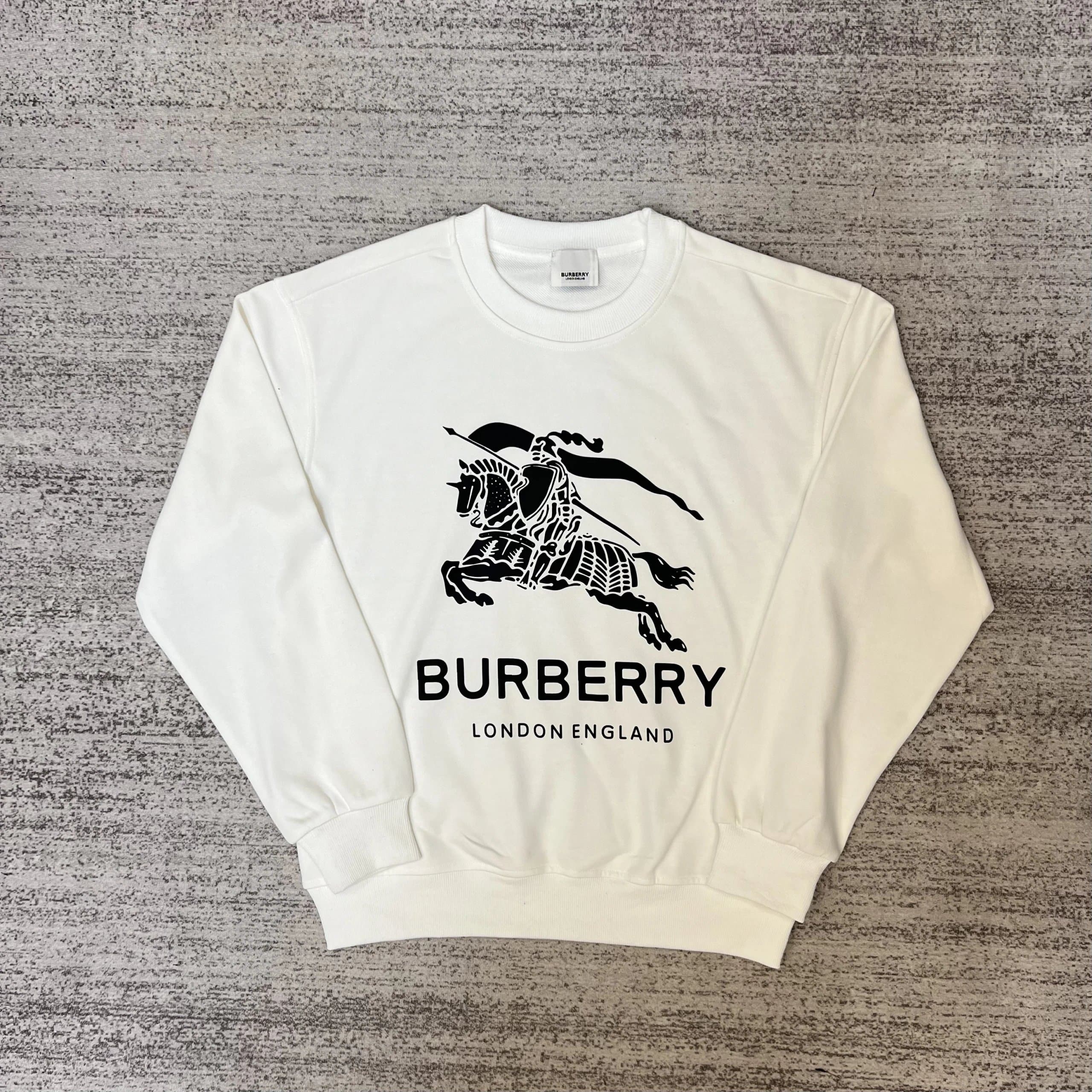 Burberry Cotton Sweatshirt Monogram Logo — 8