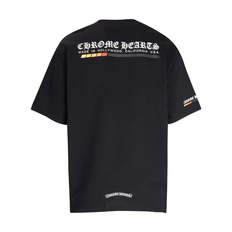 Chrome Hearts T-Shirt Cross Motif Back Print — 6051黑