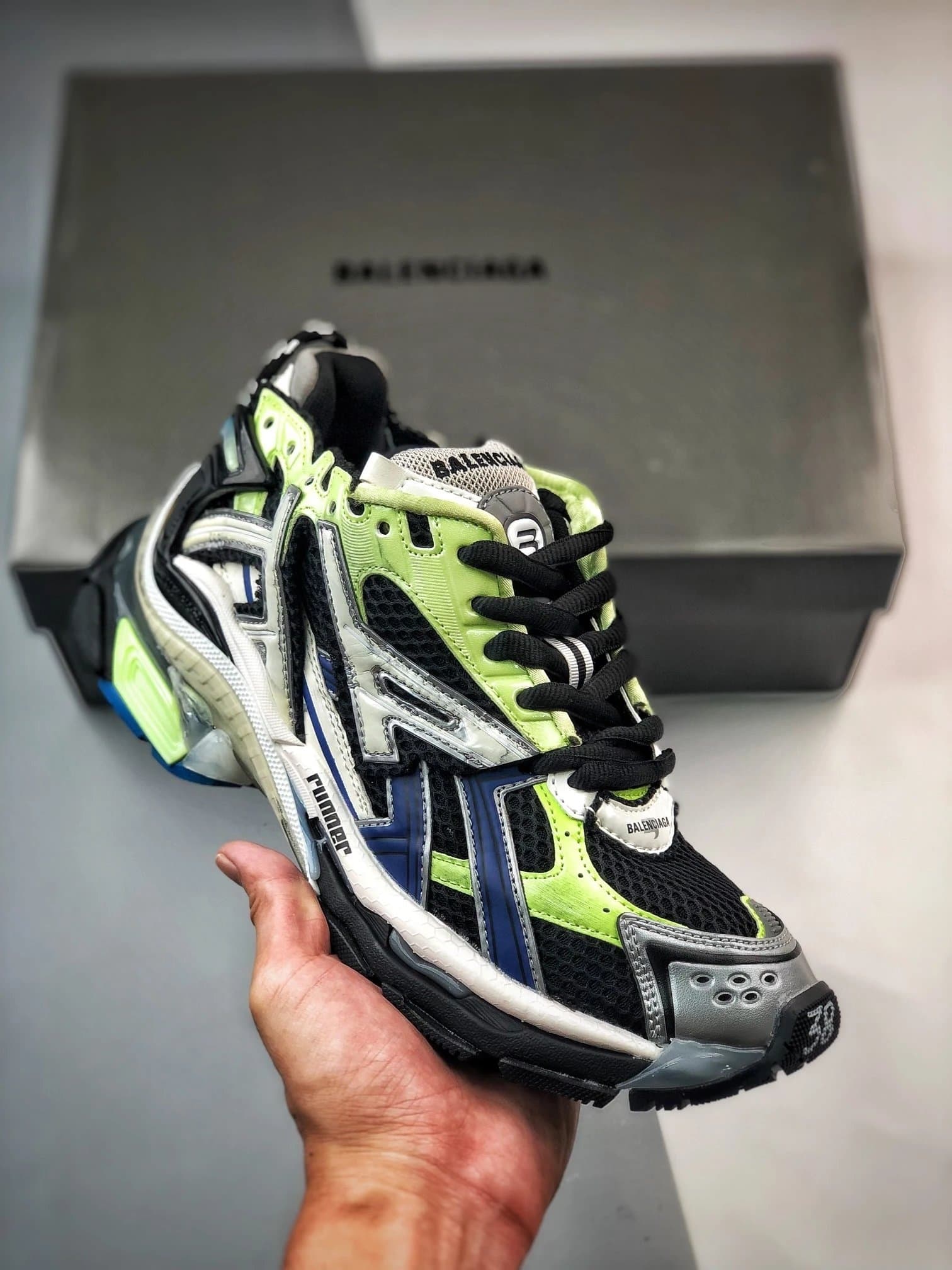 Balenciaga Triple S Silver Mesh — Runner 8
