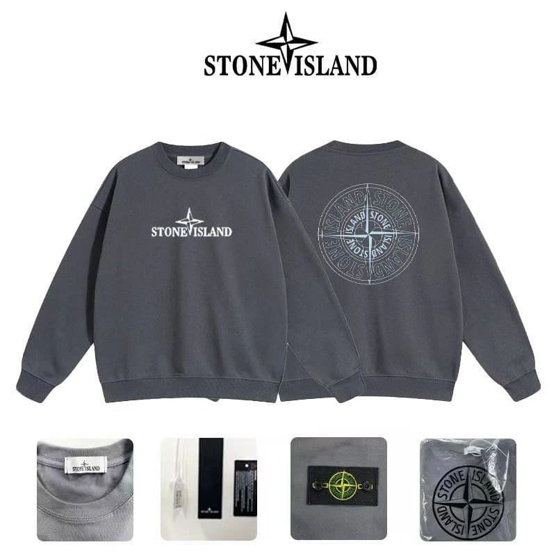 Stone Island Crewneck Sweatshirt Compass Patch — A18