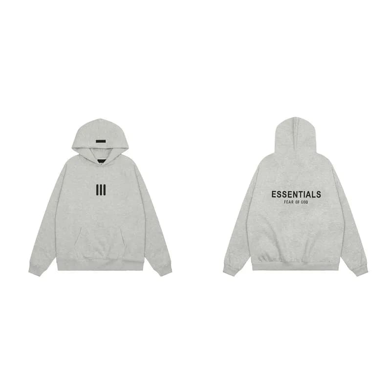 Fear of God Essentials Hoodie and Joggers Set Heather Grey — 深燕麦【三条杆】