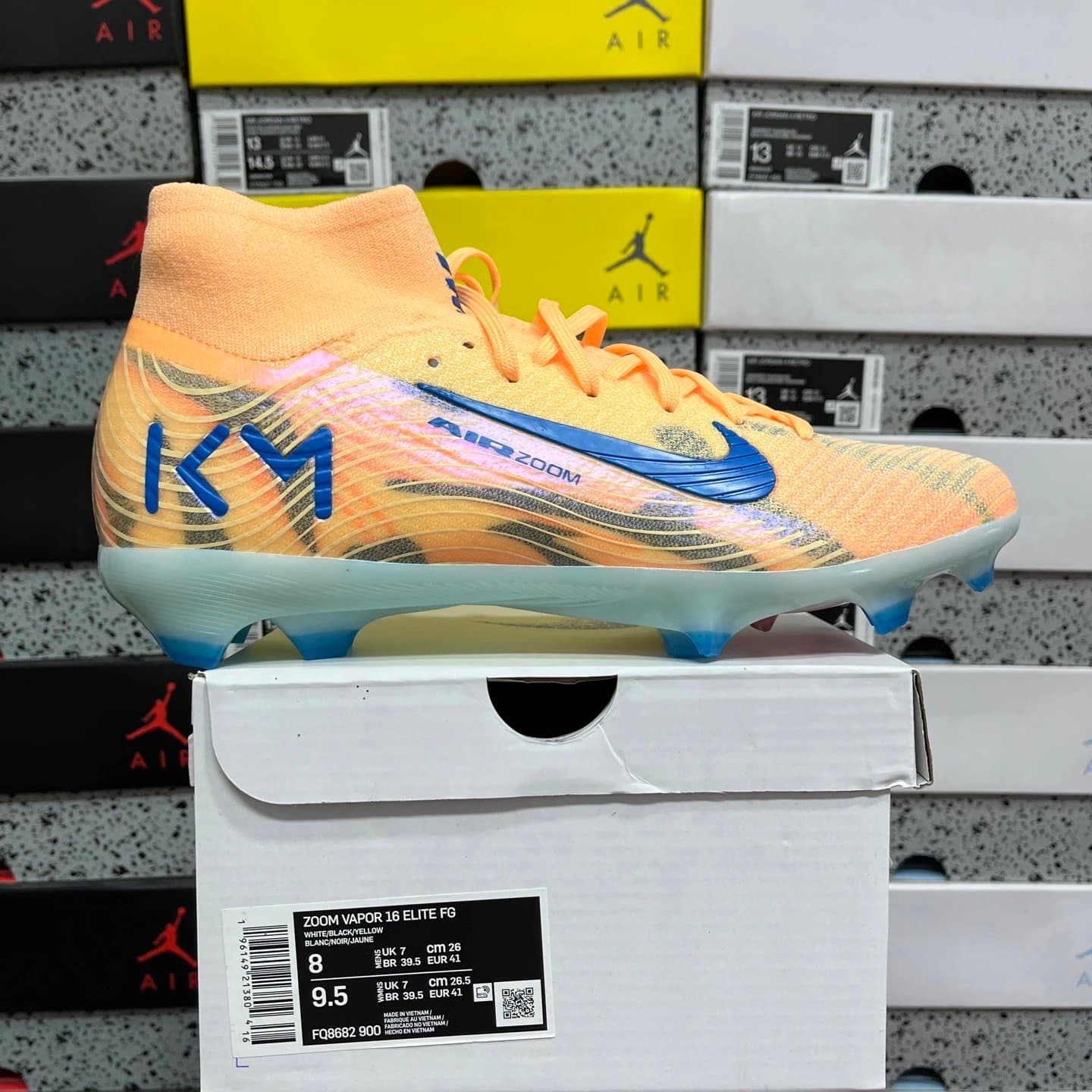 Nike Mercurial Superfly Stealth — FQ8682-900高帮橙蓝