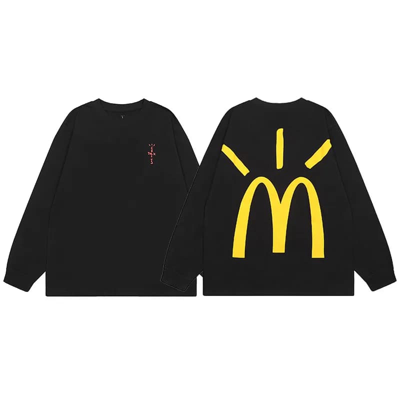 Travis Scott Cactus Jack Sweatshirt McDonald's x Off-White Collab — 045黑色