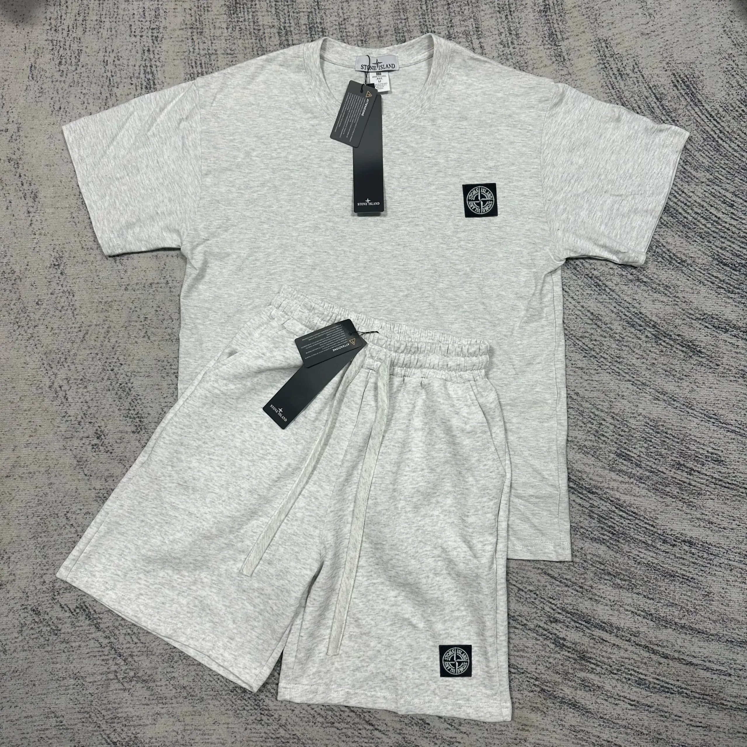 Stone Island T-Shirt and Shorts Set Compass Patch — 10