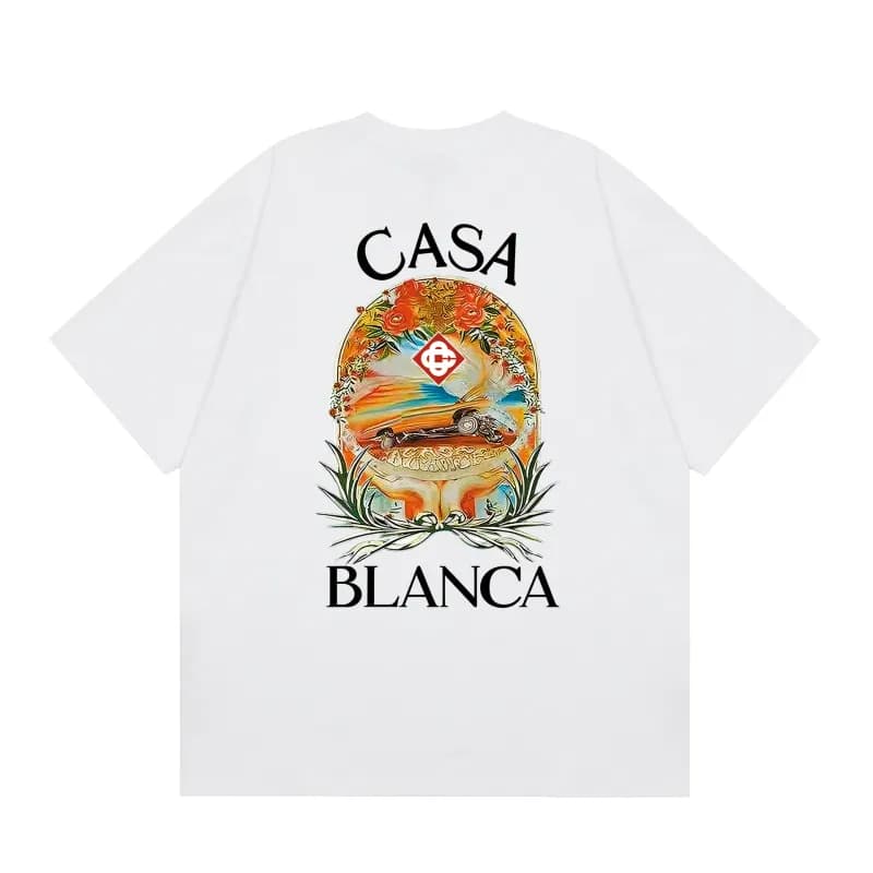 Graphic Tee Casa Blanca Logo Print — c174白