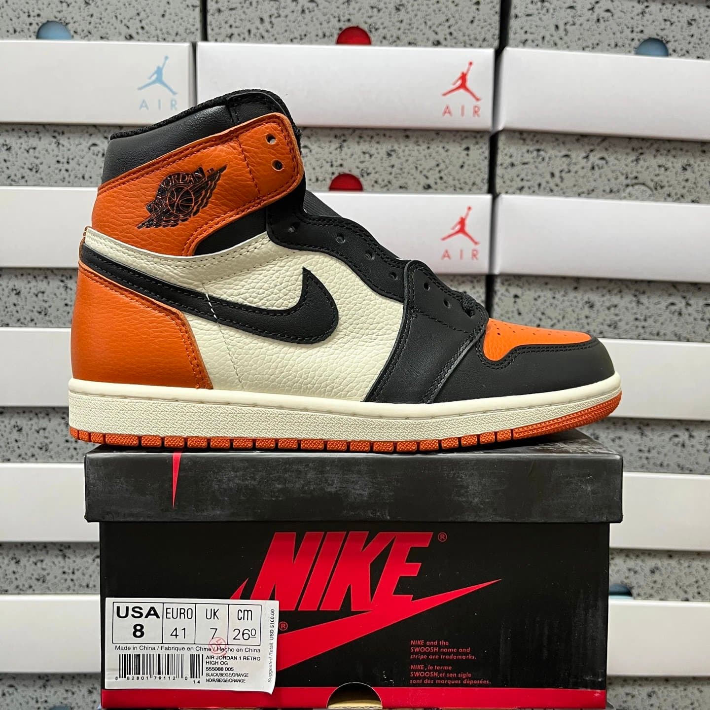 Air Jordan 1 High OG Bred Toe