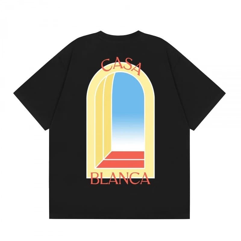 Casablanca Graphic Tee Sunset Arch Print — Y056黑