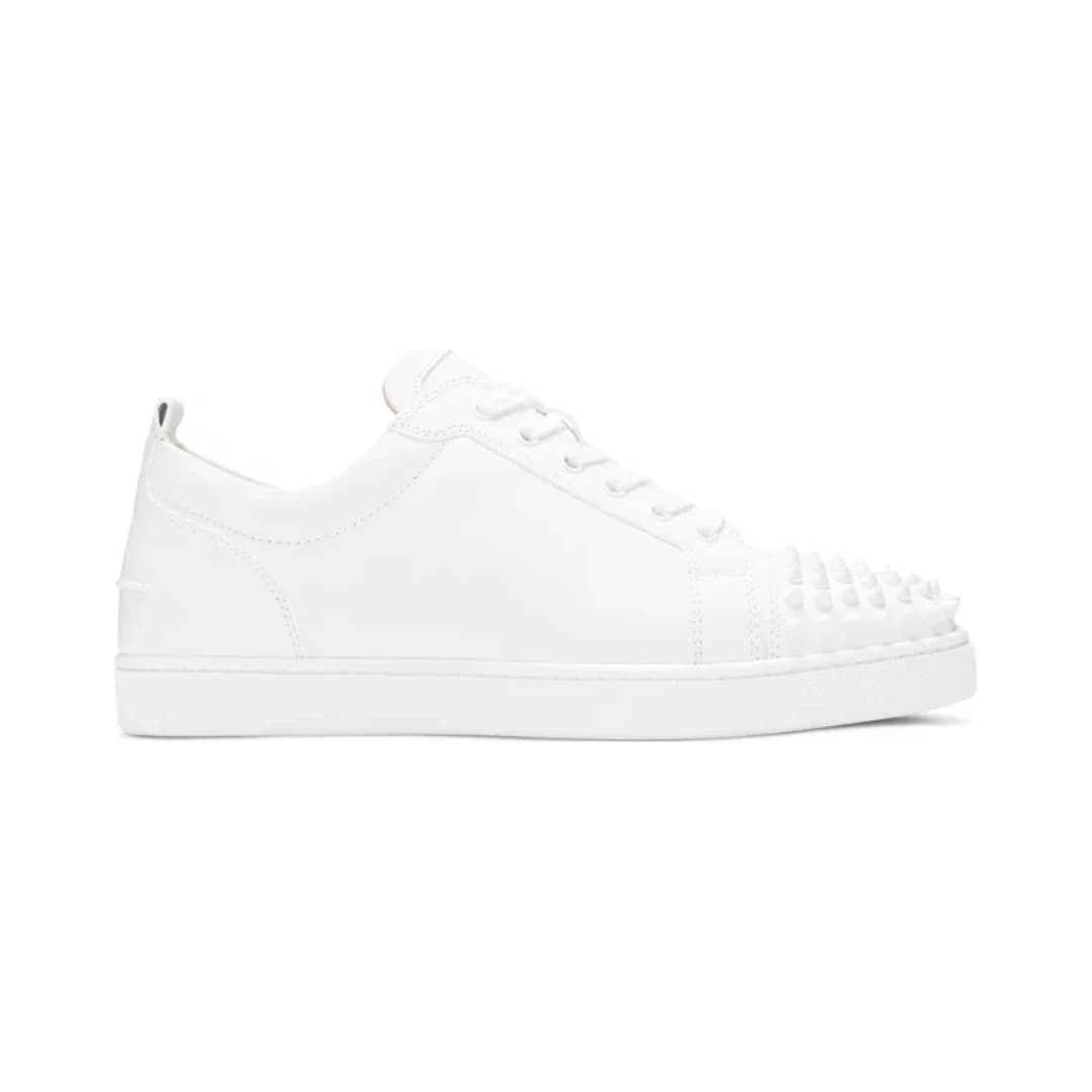 Christian Louboutin Louis Junior Spikes All White