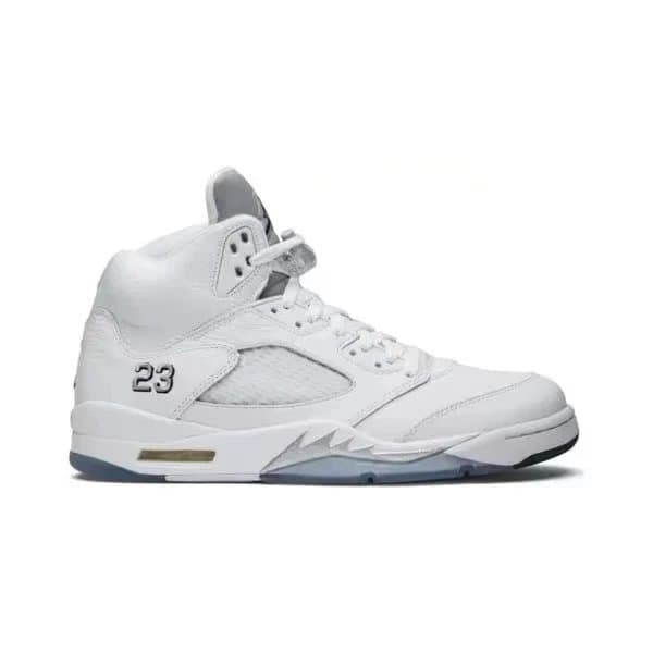 Air Jordan 5 Fire Red — MetallicWhite