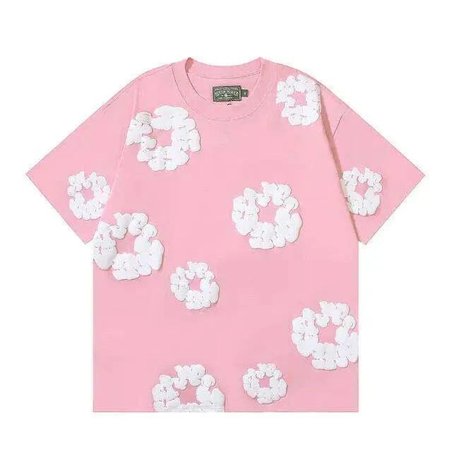 Fear of God Essentials Shorts Set Floral Appliqué — TZ01粉色T恤