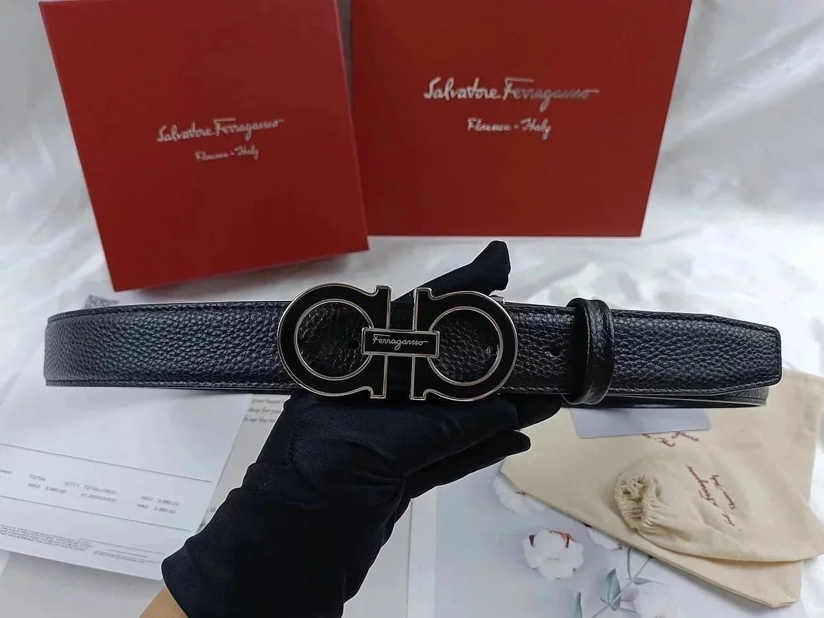 Ferragamo Gancini Belt Classic Gancini Buckle