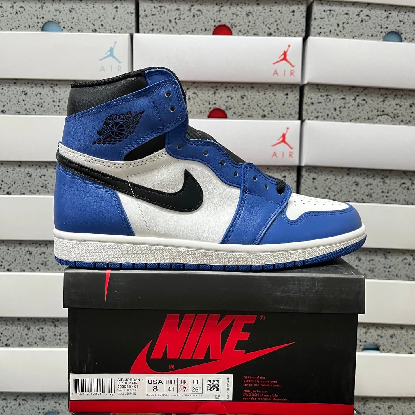 Air Jordan 1 High OG Bred Toe — 555088-403 小闪电