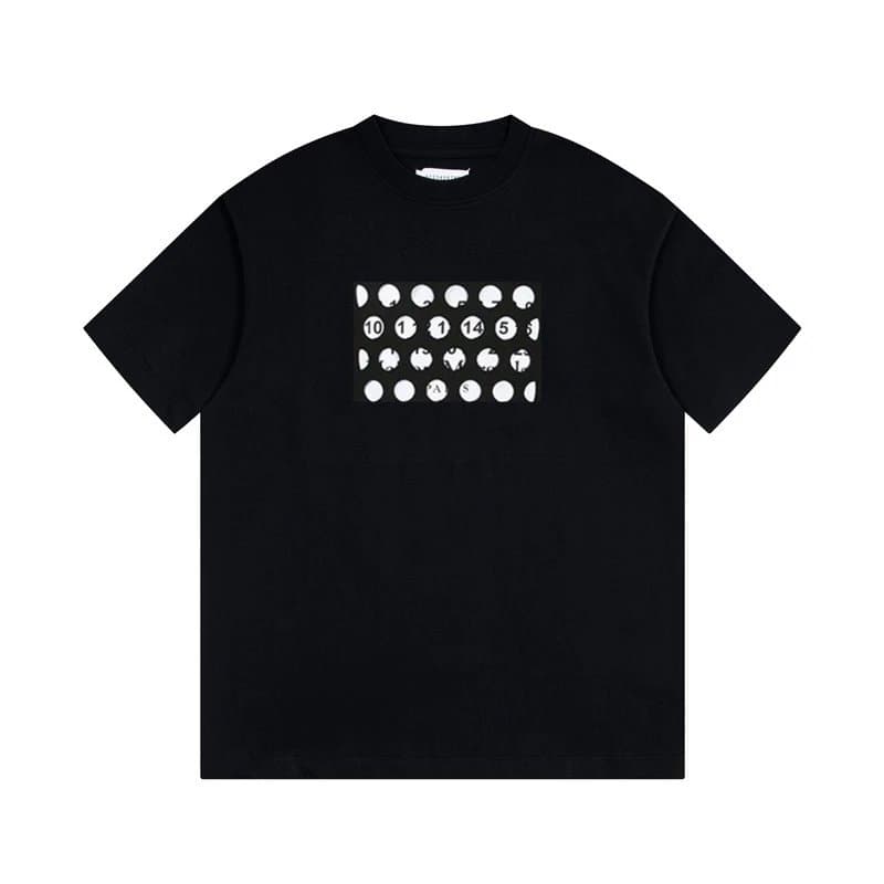 Maison Margiela Numbered Logo Tee Numbers Print — 625黑