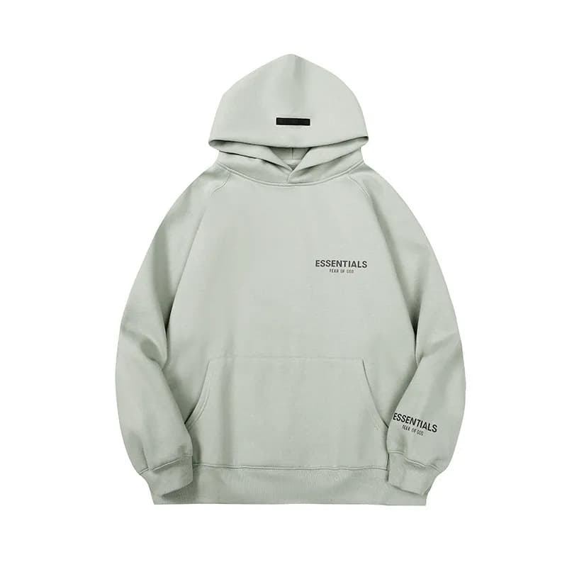 Fear of God Essentials Essentials Set Olive Green Logo — 2216打孔绿