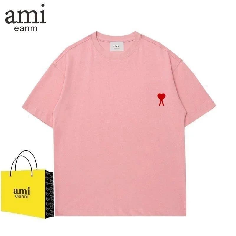 AMI Paris Logo T-Shirt Heart A Patch — 7